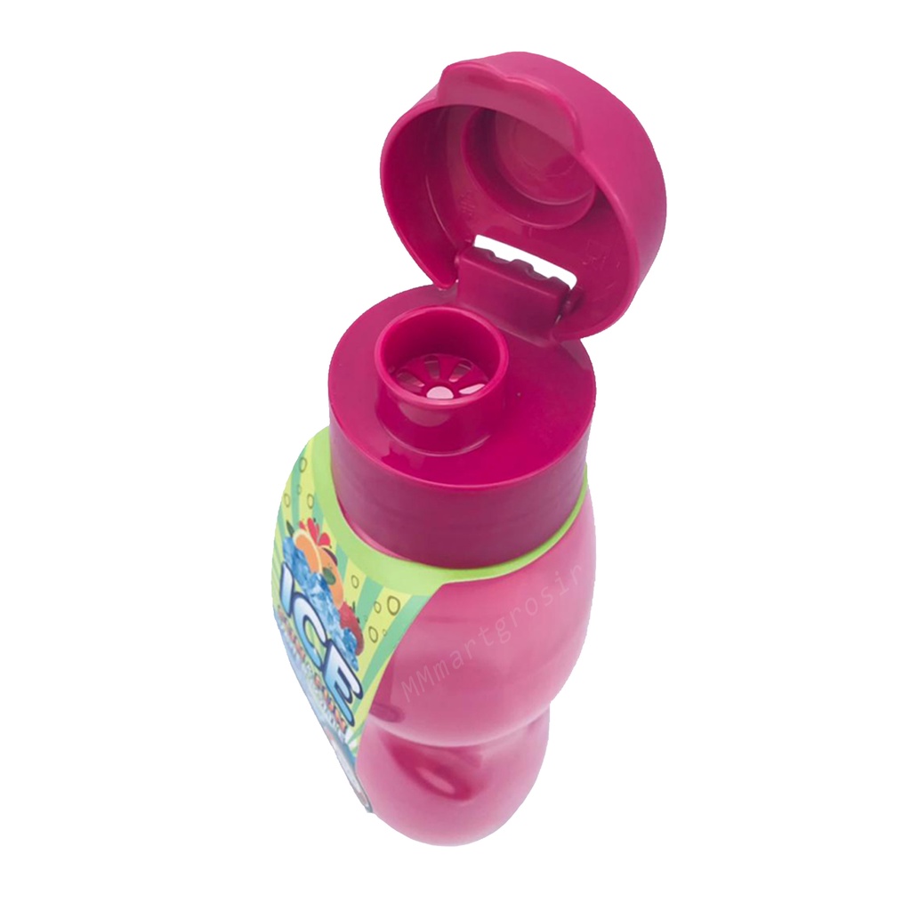 Ice Fun&amp;fun Water Bottle / Botol minum tutup topi / botol minum /pink A02 / 800ml
