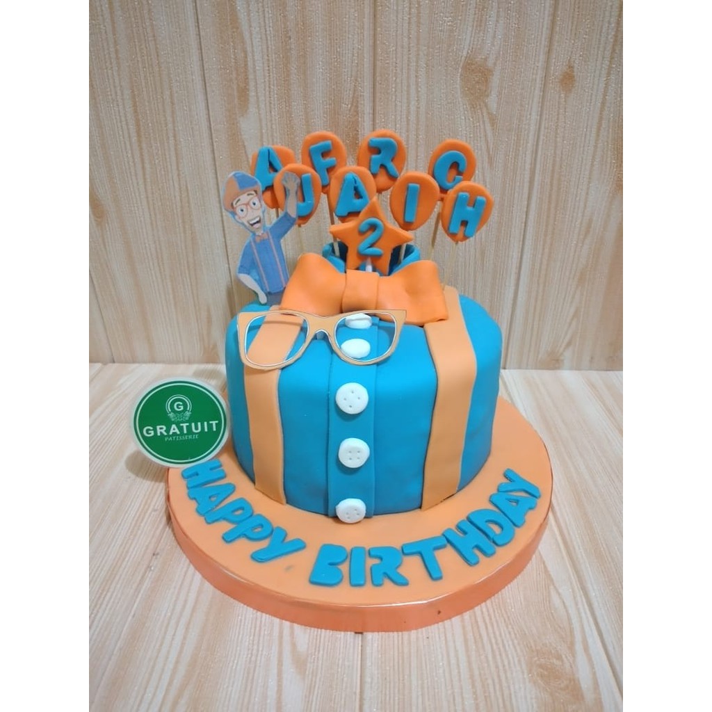 

blippi cake 15cm / KUE ULANG TAHUN