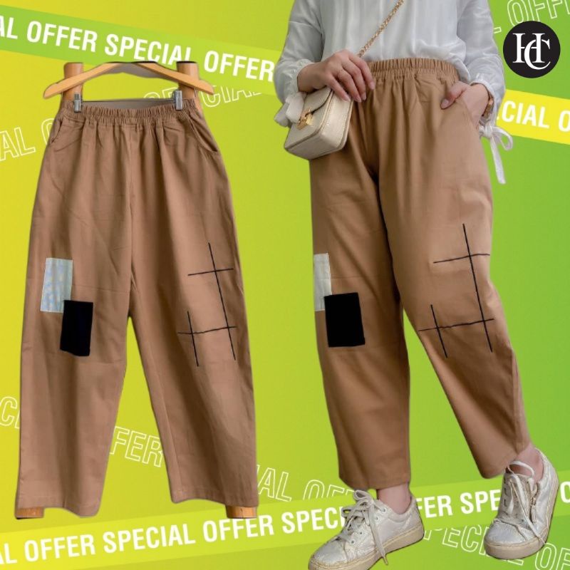 Celana Katun Getta Pants termurah M/L/XL/XXL Anti Begah