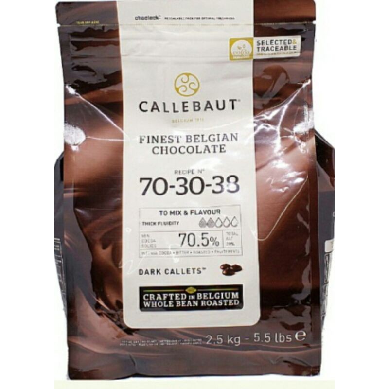 

CALLEBAUT 70 30 38 DARK CHOCOLATE 70.5% REPACK 100G/500G