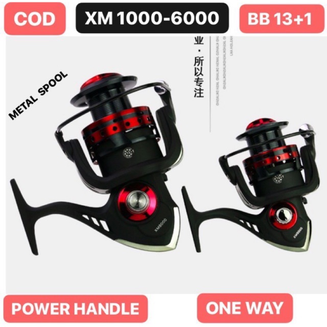 REEL ONE WAY POWER HANDLE METAL HANDLEP REELSKING XM 13 plus 1 BB 2000