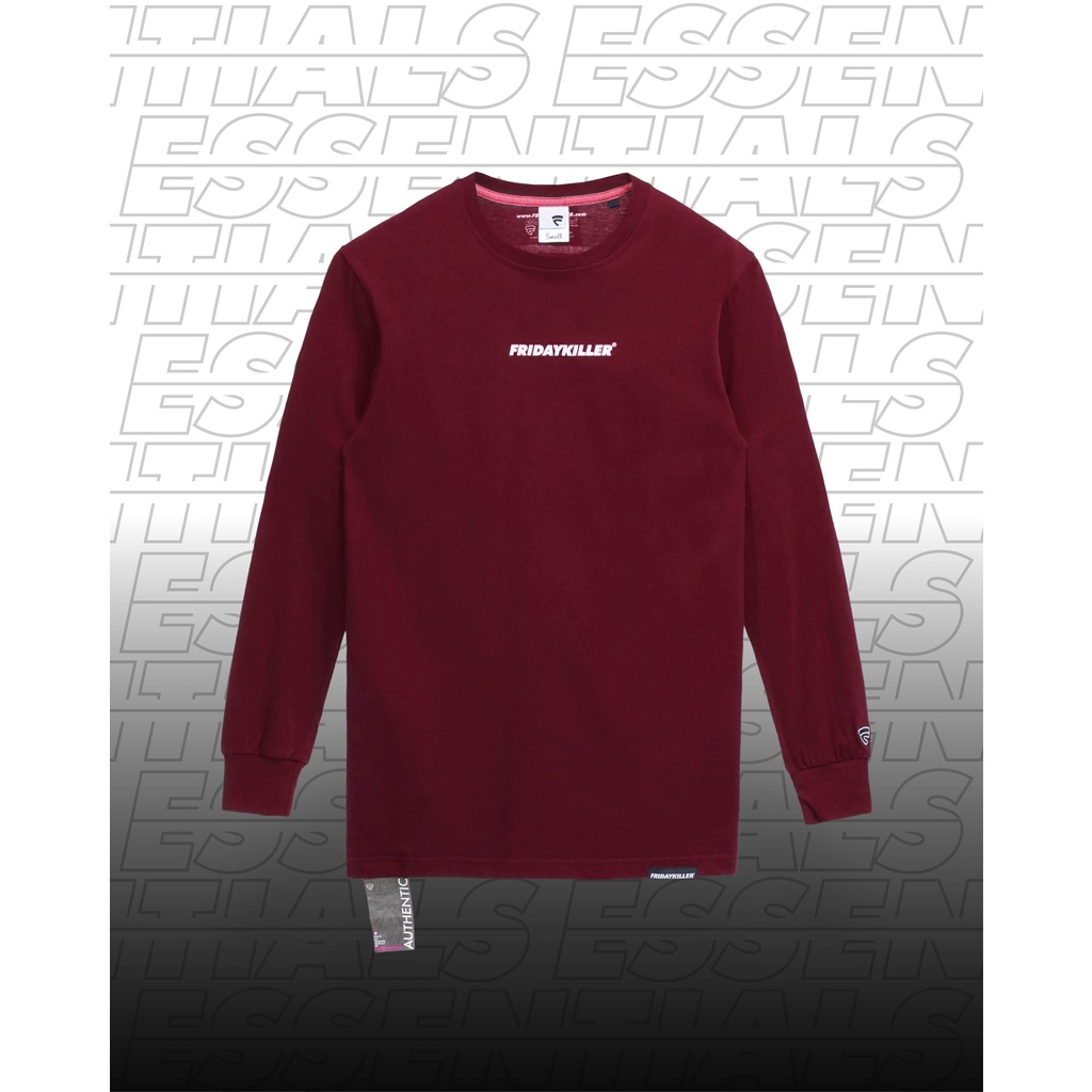 KAOS LENGAN PANJANG FRIDAY KILLER JUMBO SIZE | 19 PRIDE MAROON LONGSLEEVE