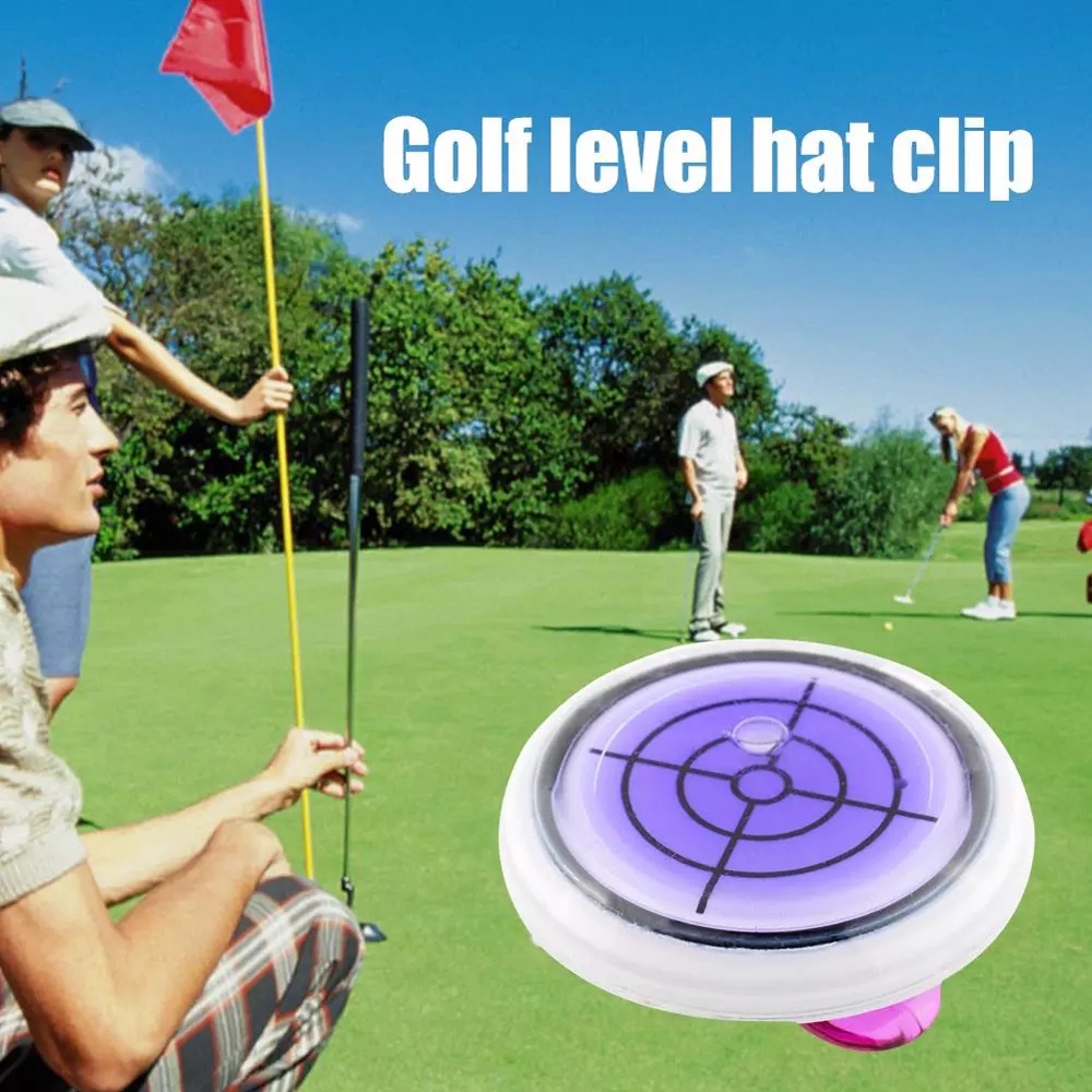 QUINTON Golf Accessories Golf Level Marker Colorful Golf Hat Clip Golf Level Hat Clip High quality Level Reading Useful Golf Cap Clip Ball Marker Golf Marker Accessories Slope Level/Multicolor