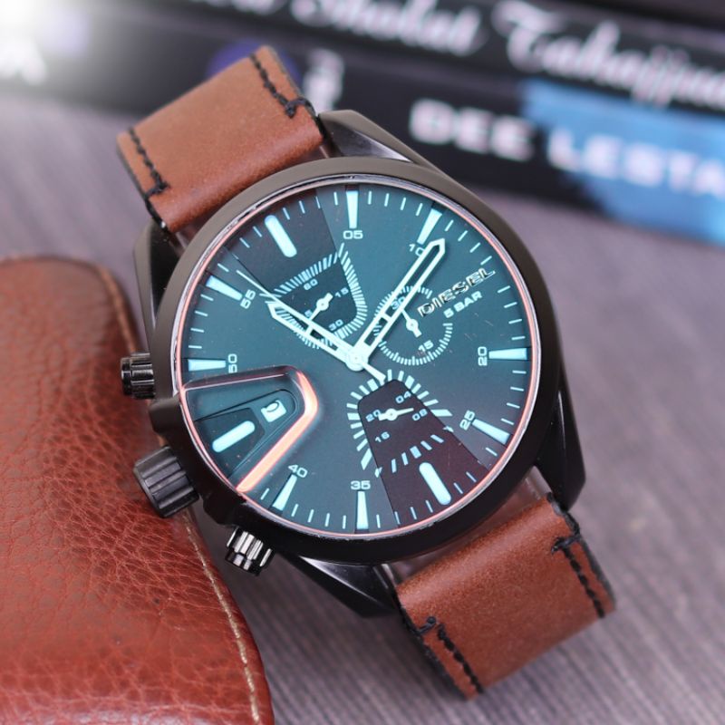 JAM TANGAN PRIA DIESEL 6607 CRONO AKTIF TERKINI