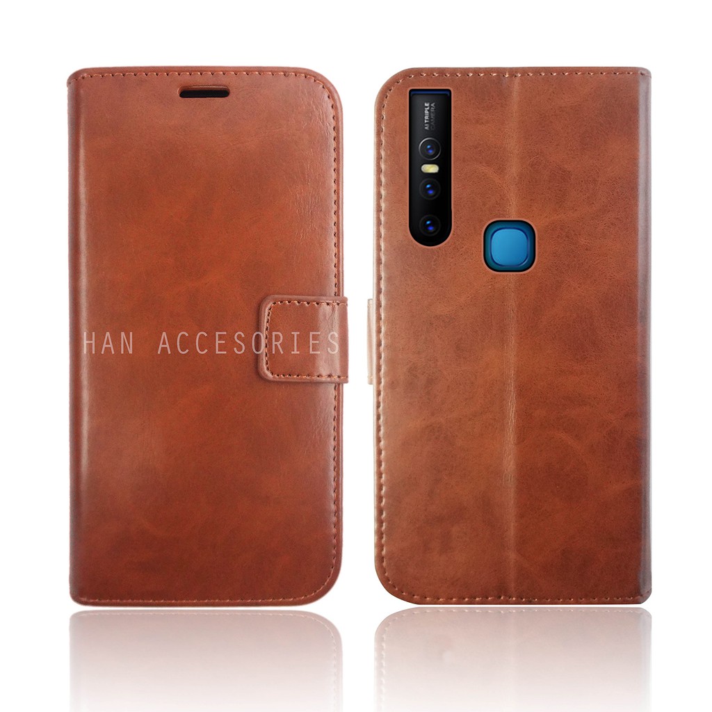 VIVO V15 / V15 PRO Original Fashion Selular Flip Leather Case - Flip Cover