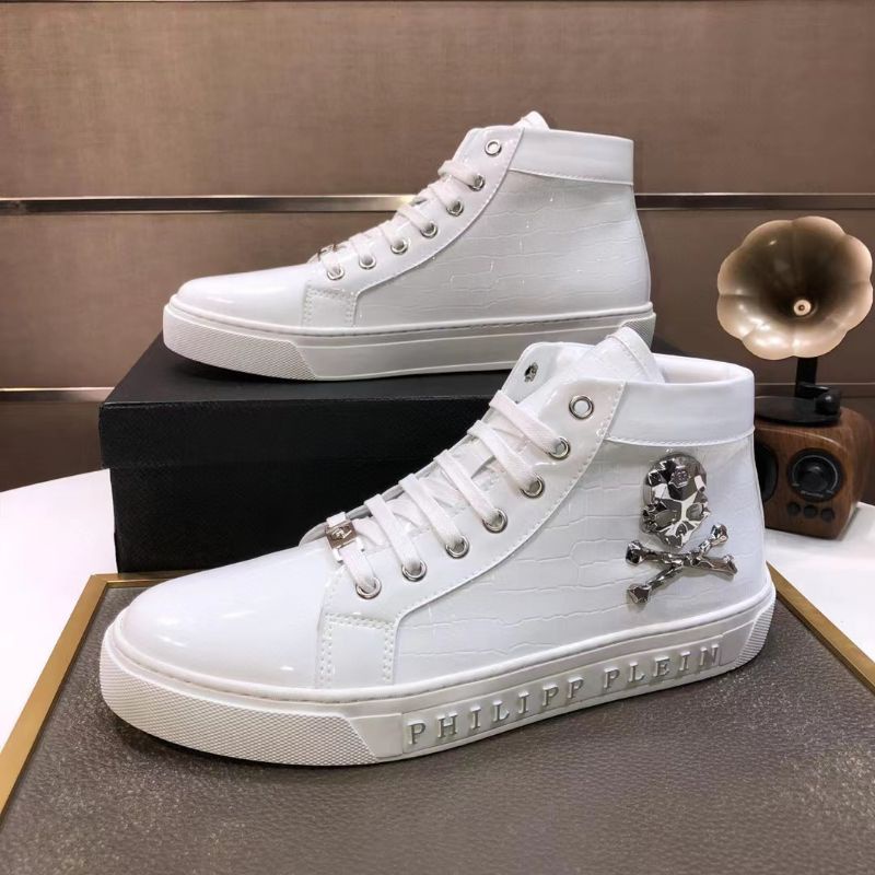 sepatu philipp plein sneaker cowok boots pria mirror p1shoes high end shoes men