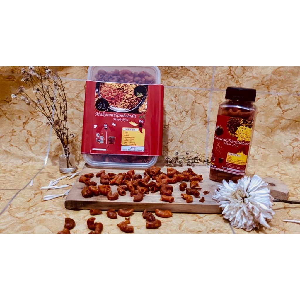 

Makaroni Bantet, Makaroni enak, Makaroni Pedas, Makaroni Kekinian Sambeladit ( box/Tepak )