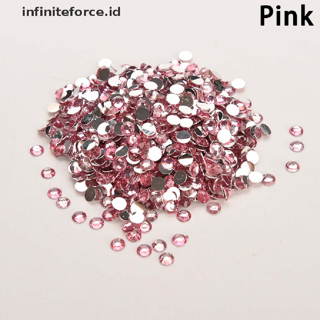 1000pcs / Lot Kristal Berlian Imitasi Ukuran 4mm Untuk Dekorasi Nail Art