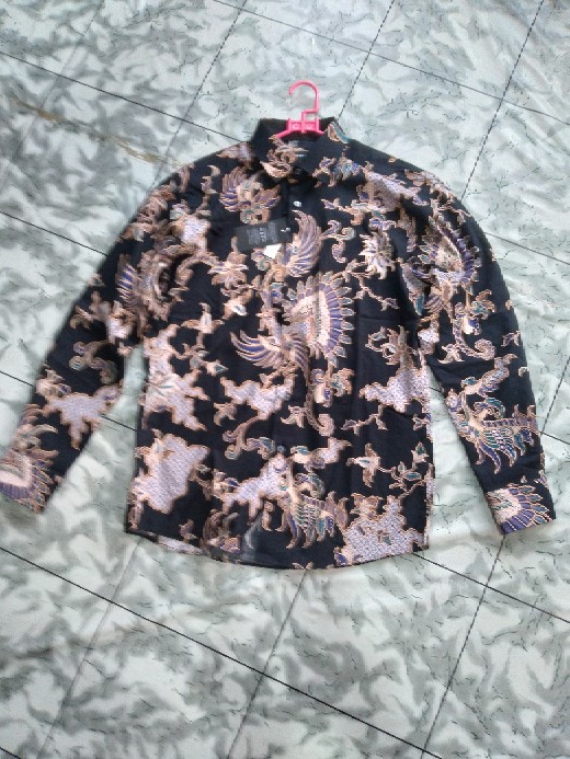 Kemeja Batik Pria Lengan Panjang Slim Fit Batik Pria Lengan Panjang Modern