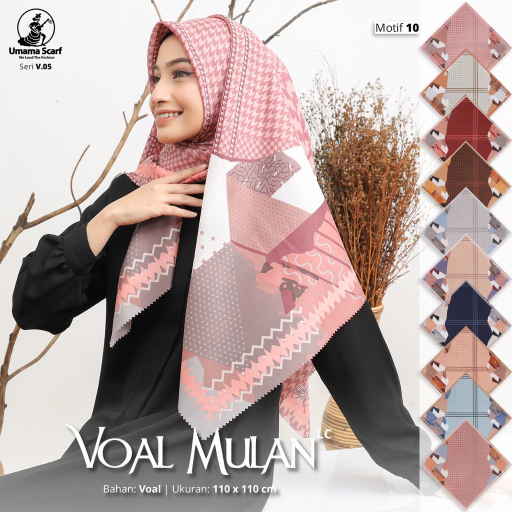 Hijab Segiempat Basic Voal Mulan Motif Lasercut Kerudung Segiempat Voal Mulan Motif Umama Pasar Hija'b