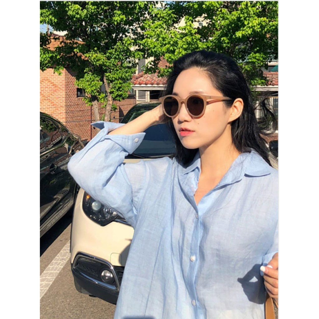 [JKT-COD READY] Simpleware Roca KCM0013 Kacamata Hitam Bulat Mata Kucing Korea Wanita/Pria Sunglass-2