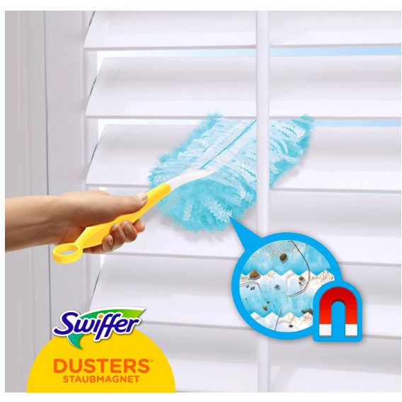 Swiffer Duster Dusters Cleaner Kit Short Handle 1 Handle 5 Refills