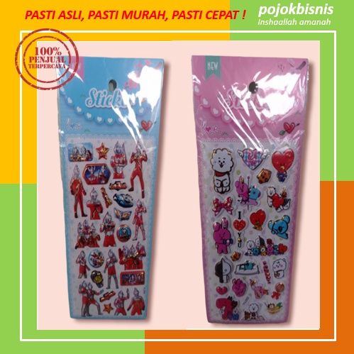 STIKER LUCU / STICKER TIMBUL / STICKER BT21 / STICKER KARTUN