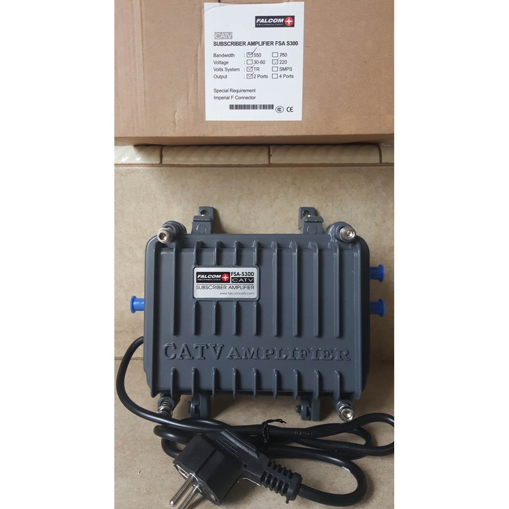 RF Booster Amplifier Falcom FSA-S300 Indoor use (220V) Gain 30dB