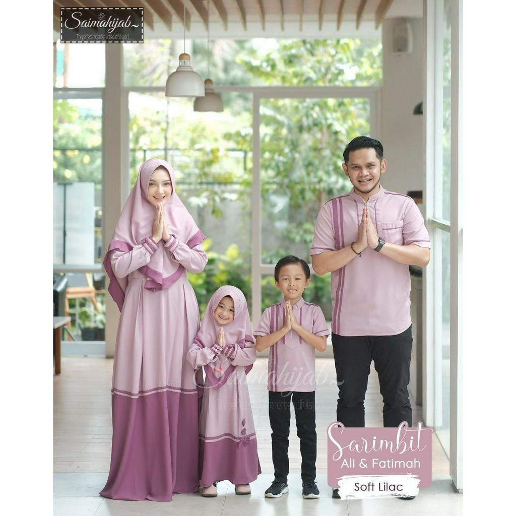 Sarimbit Baju Muslim Gamis Mom, Koko Kids & Dad | Sarimbit Fatimah dan Ali by Saima