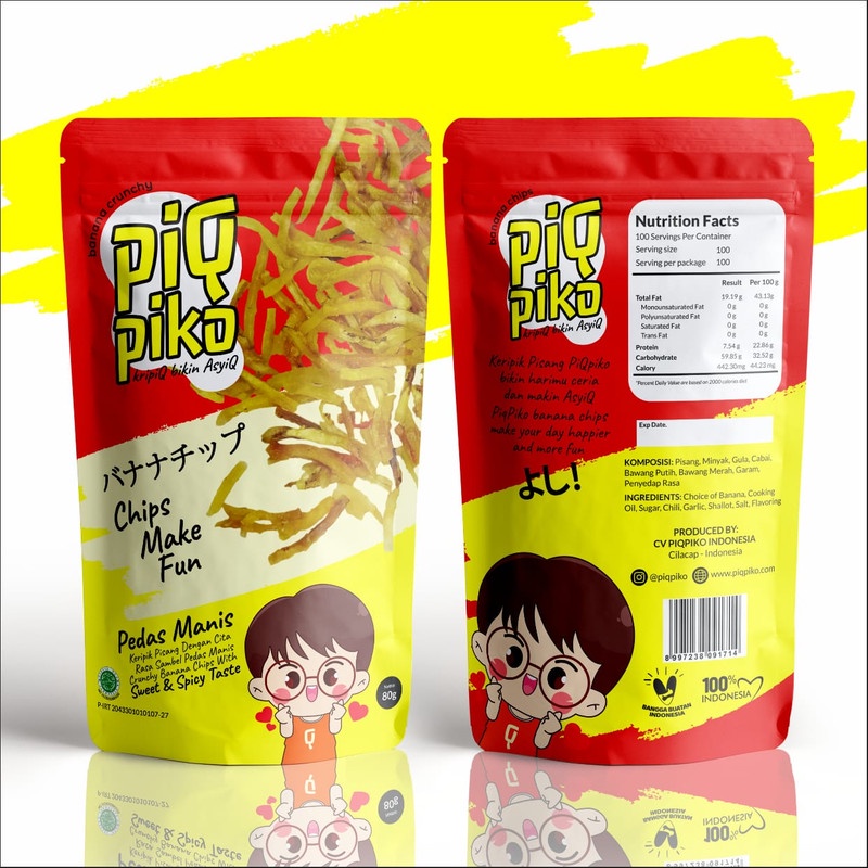 

Piqpiko Banana Chips Pedas Manis