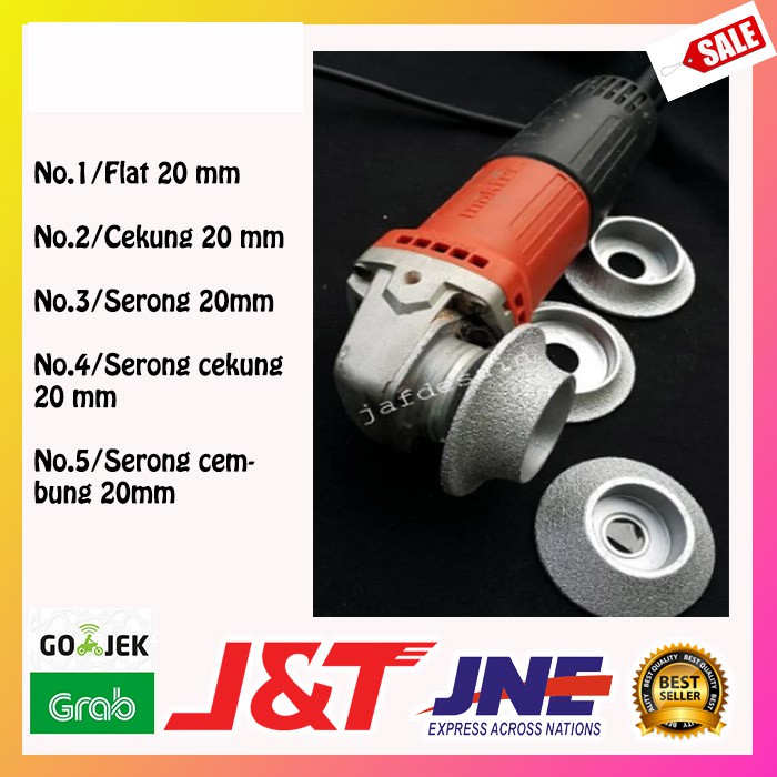 Diamond wheel/Gurinda batu Profil marmer granit profil 3"tjap mata Germany