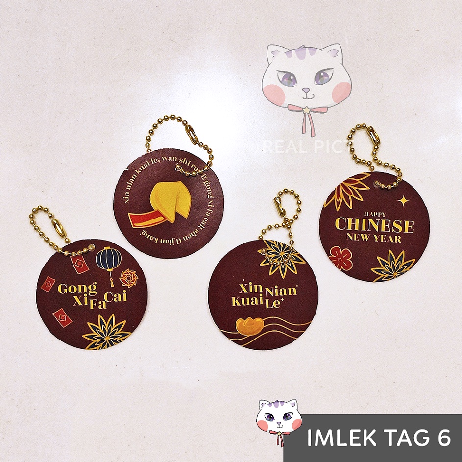 

HANG TAG IMLEK CHINESE NEW YEAR free rantai / LABEL GANTUNGAN bulat