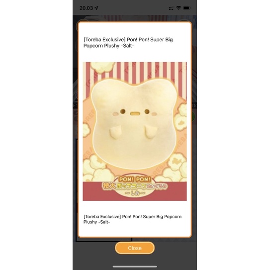 ponpon boneka toreba popcorn