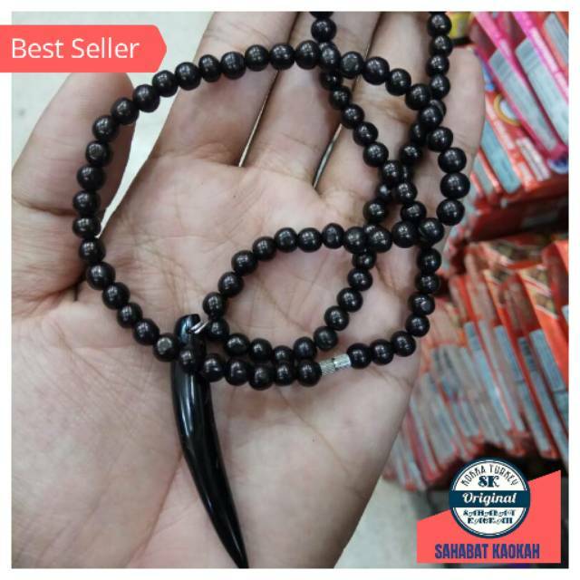 PROMO Kalung Kesehatan Kaukah Kayu Model Bulat Bandul 