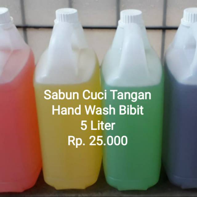 Sabun Cuci Tangan Hand Wash Bibit Untuk 5 Liter