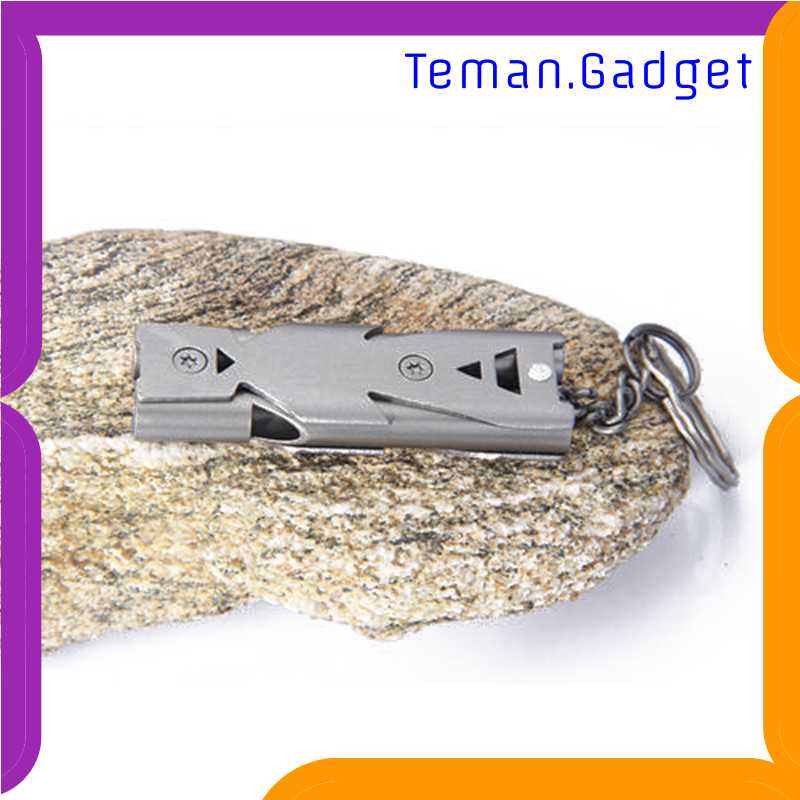 TG-IDI BAKMK Peluit Survival Double Pipe Stainless Steel - BLW24