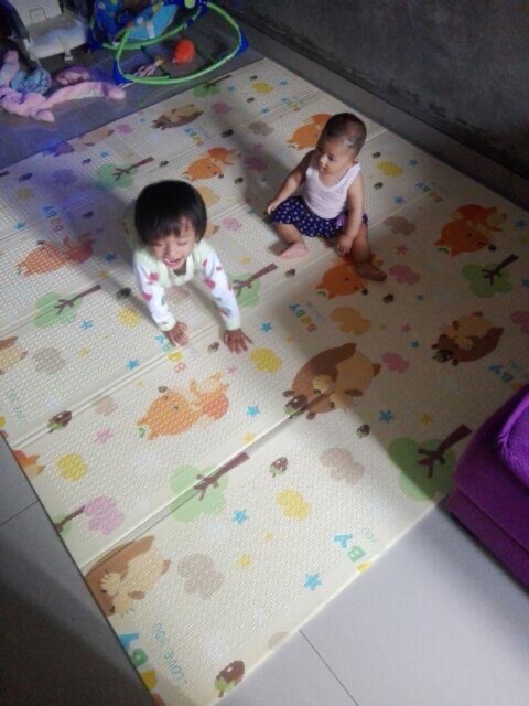 (DENGAN TAS) PREMIUM PLAYMAT ANAK BAYI XPE Uk 200 x 150 cmTEBAL 1 CM MOTIF BOLAK BALIK-8