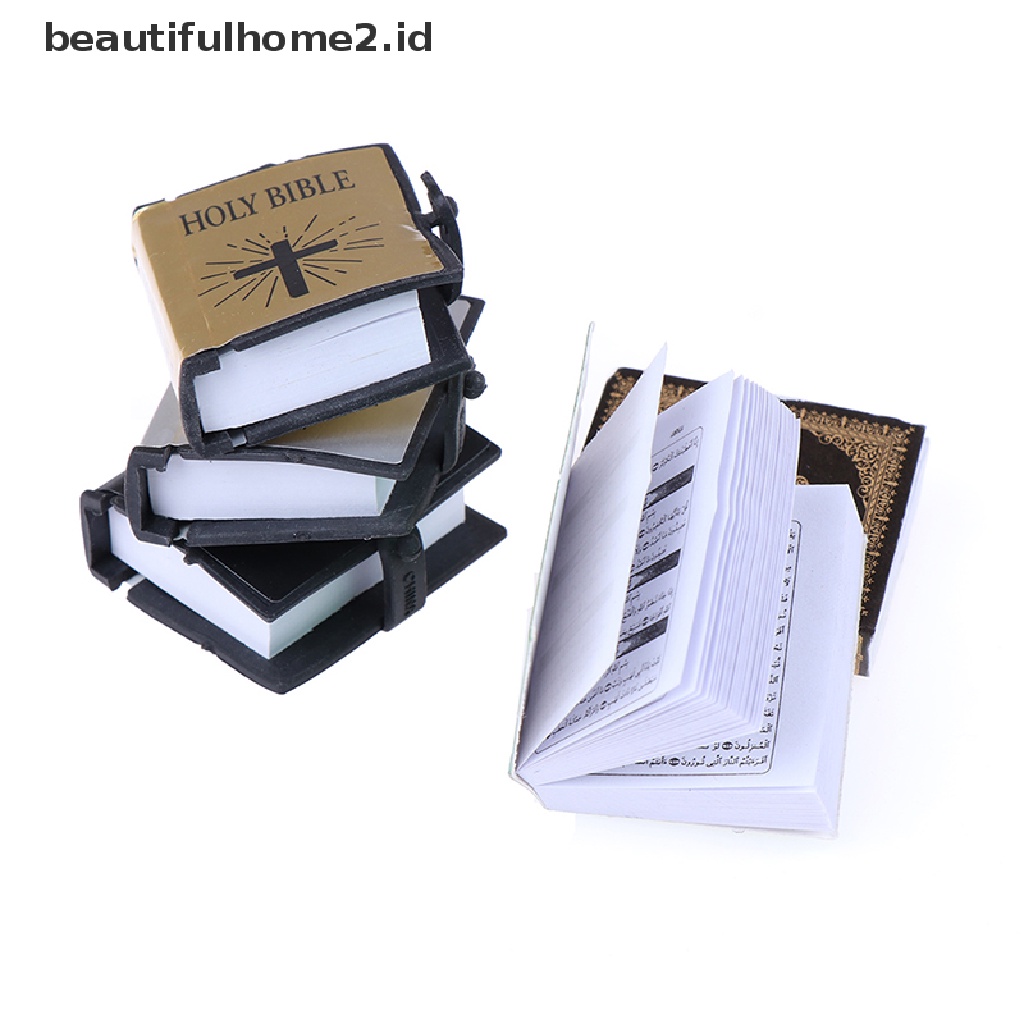 (beautifulhome2.id) Miniatur Alkitab Skala 1: 12 Untuk Aksesoris Rumah Boneka