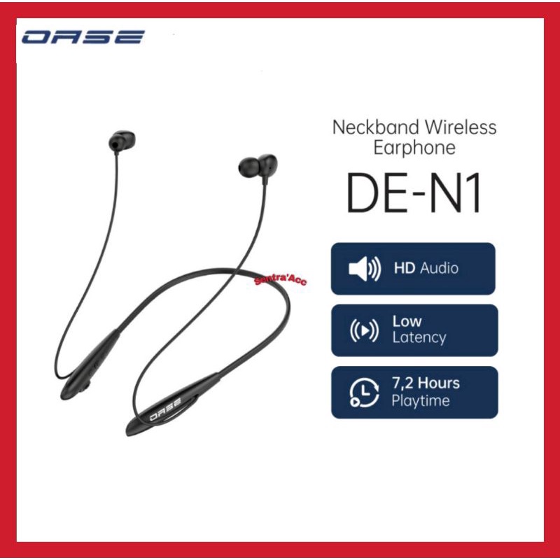 Headset Bluetooth Oase De N1 Original Garansi Resmi / Earphone Bluetooth Oase