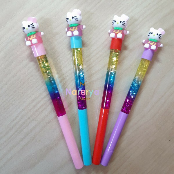 

Gel Pen Hello Kitty Glitter / Gel Pen Karakter / Gel Pen Lucu / Pulpen Lucu / Alat Tulis Sekolah