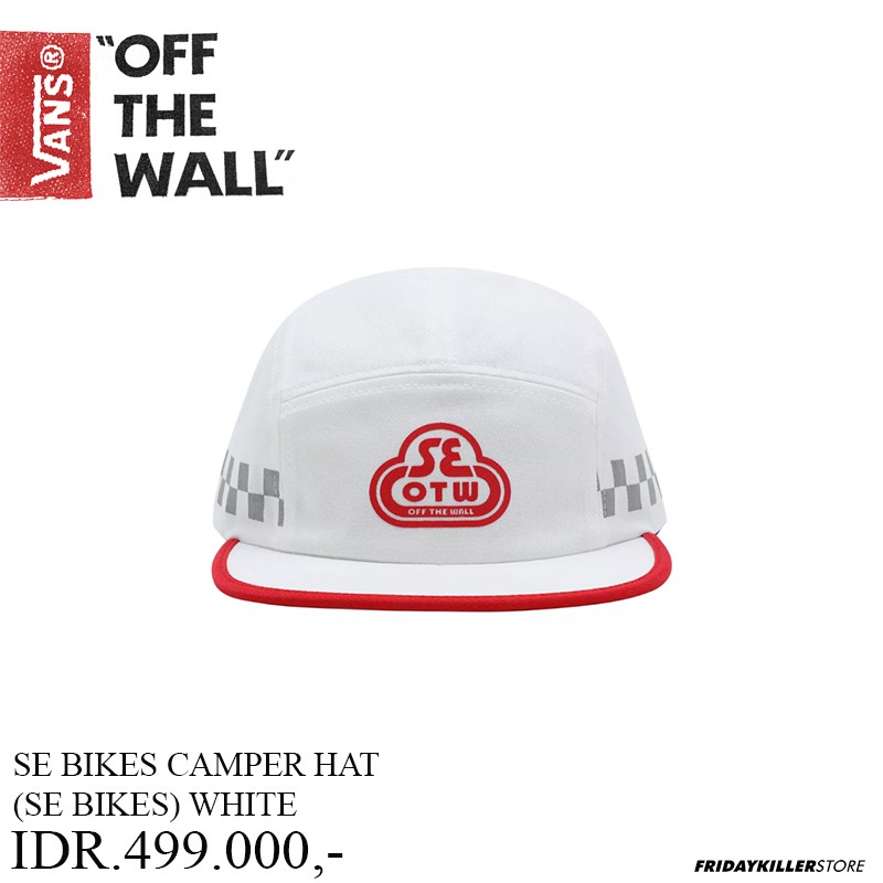 TOPI VANS OFF THE WALL | SE BIKES CAMPER HAT (SE BIKES) WHITE