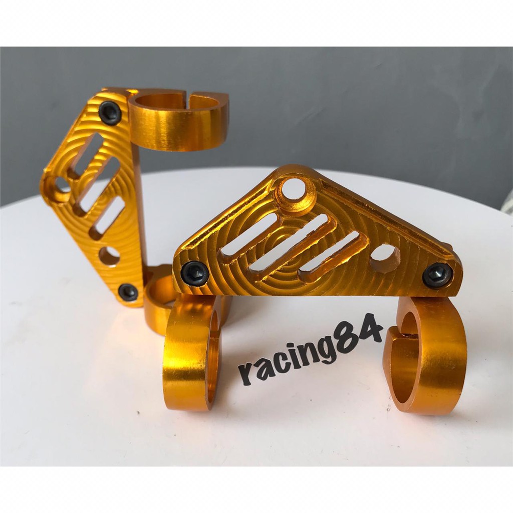 BRAKET DUDUKAN LAMPU PESEK CNC CINCIN As 33 UKURAN NINJA 150 VIXION SCORPIO