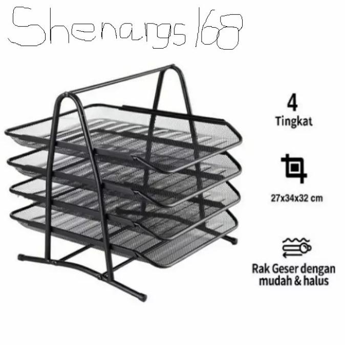 

Office & Stationery | Document Organizer | Terbaru-Rak Dokumen Besi 4 Susun / Tray Besi 4 Susun-Shenar | Best Seller