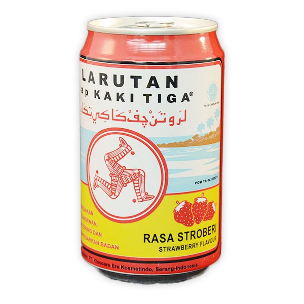 

Larutan Cap Kaki Tiga Strawberry Can 320 Ml
