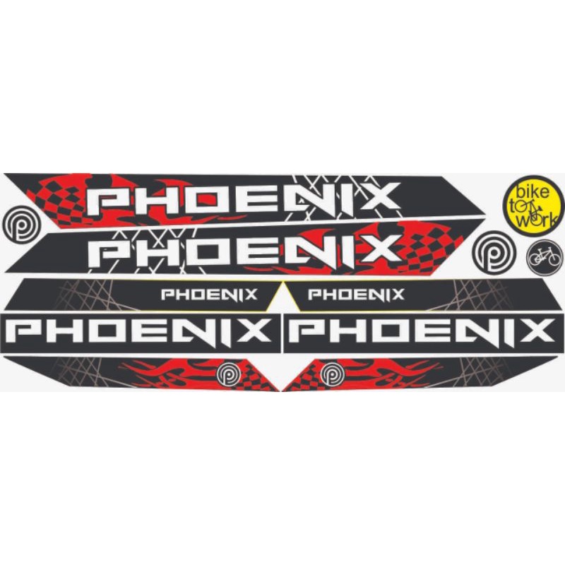 Sticker Stiker Striping Sepeda Phoenix