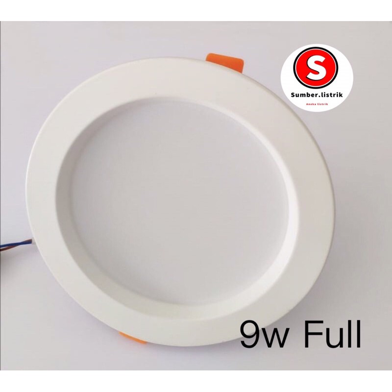 LAMPU DOWNLIGHT LED PLAFON 5W 7W ASLI FULL TERANG 9W / PUTIH / WARM WHITE