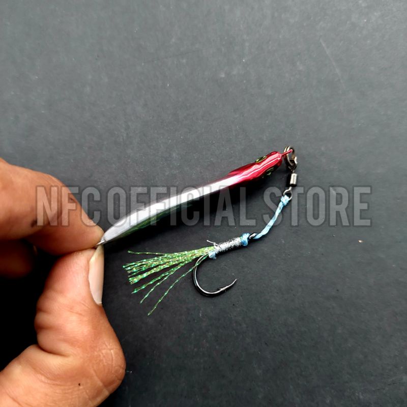 Micro Jig Copy EXODUS SALVATOR type S 10gr 15gr 20gr dengan single assist hook