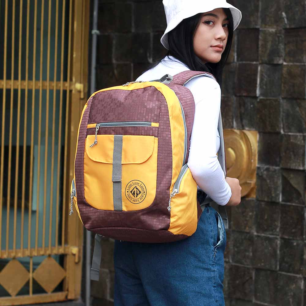 tas ransel wanita murah,tas backpack wanita,tas sekolah murah,tas kuliah murah,tas ransel laptop wanita+raincoat ASN164