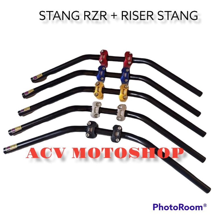 Paket Stang RZR Custom Balap Roadrace include Raiser CNC Universal Motor Vixion CB150R Satria