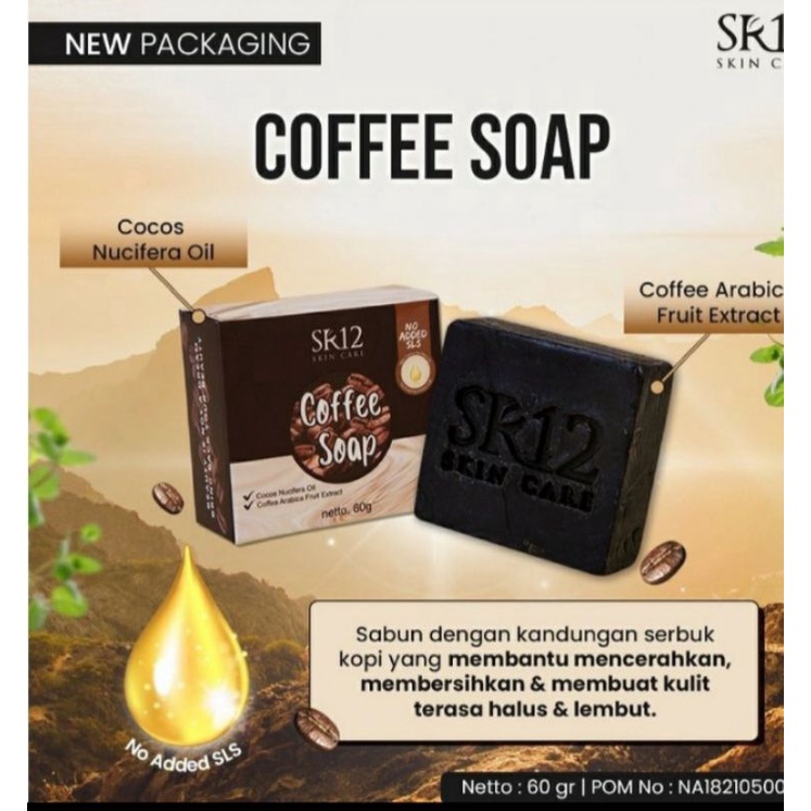 COFFEE SOAP SR12#SABUN PENGHILANG FLEK HITAM#SABUN KOPI HERBAL