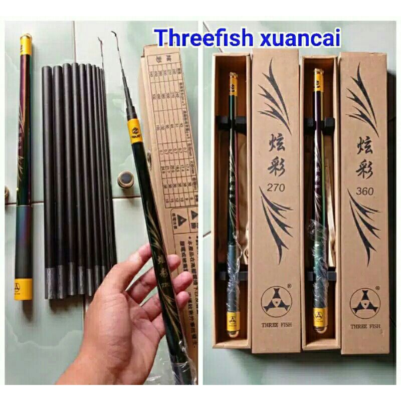 Three Fish Xuan Cai 360 / 450 ros pendek ringan