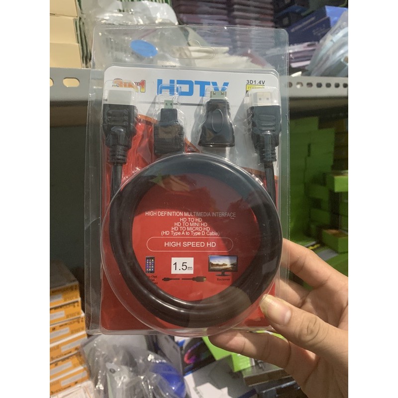 Kabel HDMI 3 in 1 To HDTV Mini HDMI Micro HDMI