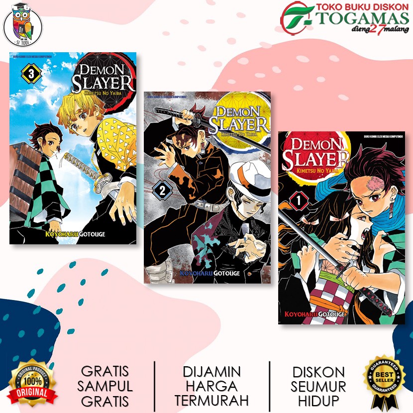 SERI LENGKAP KOMIK DEMON SLAYER KIMETSU NO YAIBA KARYA KOYOHARU GOTOUGE