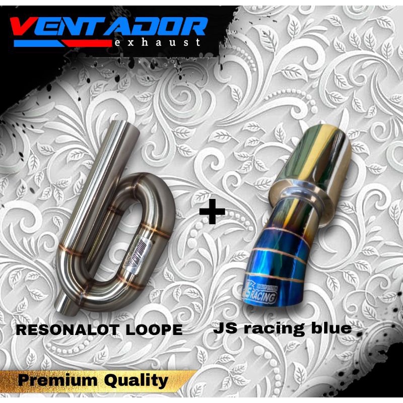 Paket Hemat Exhaust Js racing dan Resonator loope / Resonator lilitan.