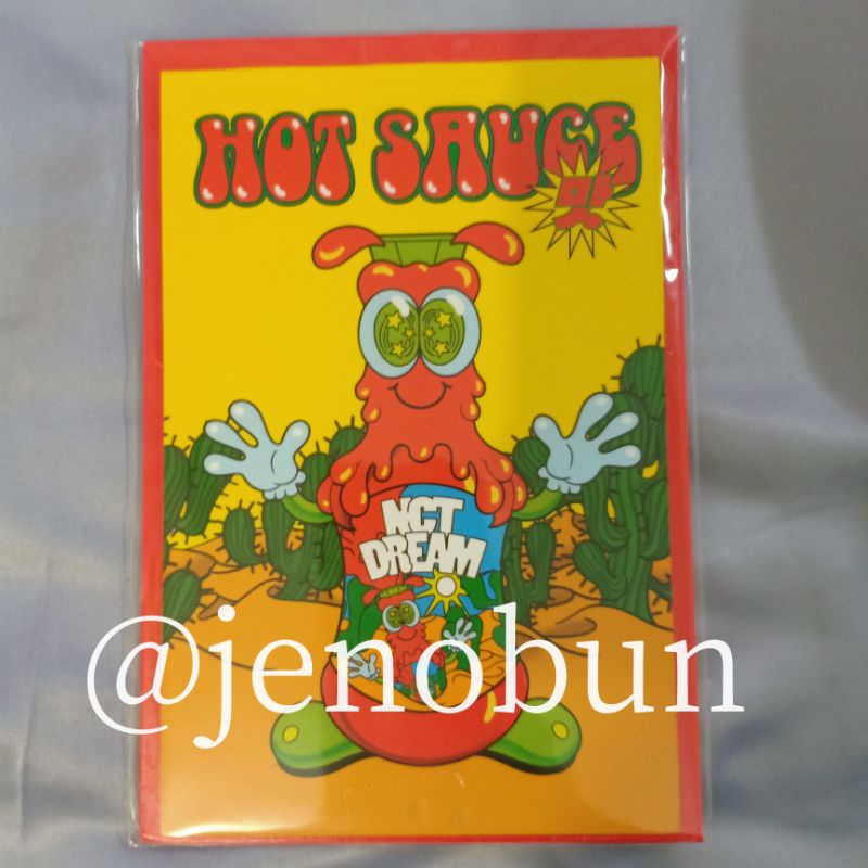 pop up card only nct dream hot sauce jeno mark haechan renjun jaemin jisung chenle pc