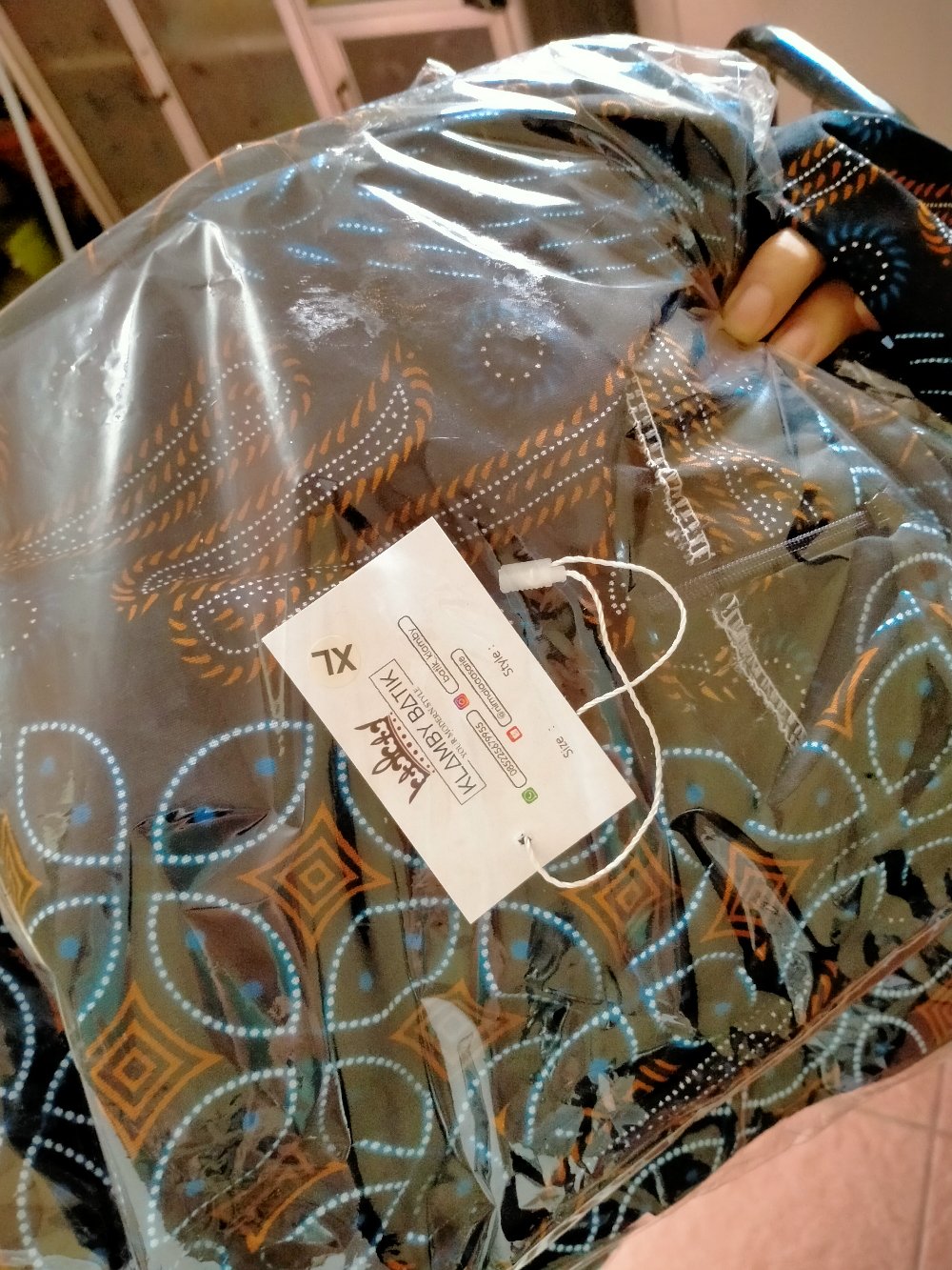 Kemeja Batik Anak Seno Biru Liris Kawung Kemeja Hem Kids Fashion