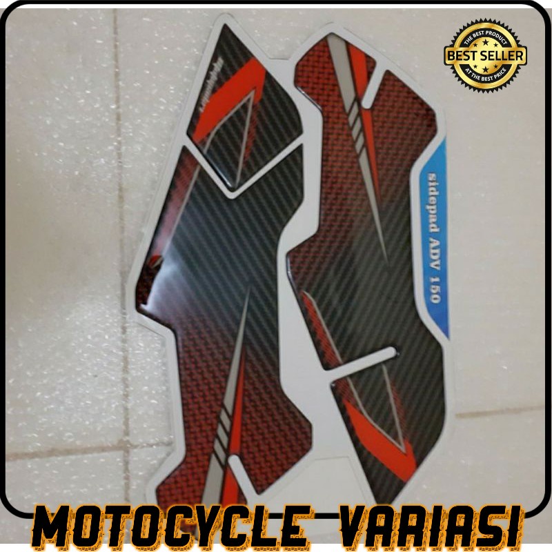 Stiker Sidepad pijakan kaki Honda ADV 150 resin premium