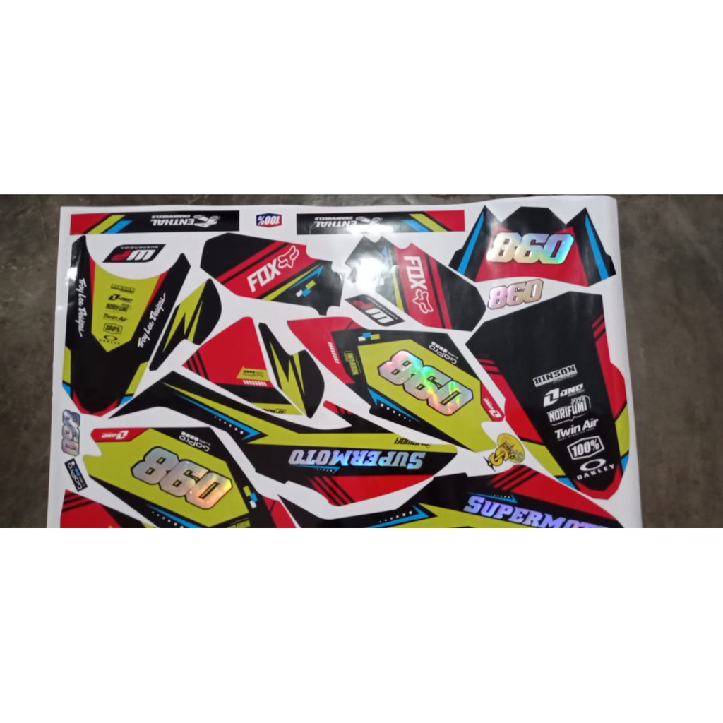 decal klx bf full body kombinasi hologram