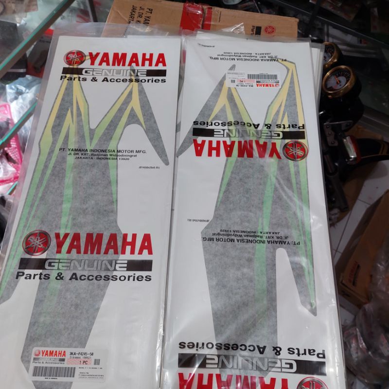 Grafik stiker Striping lis rxking rx king 2005 hijau original yamaha