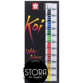 

[COD] SAKURA KOI WATER COLORS TUBE / CAT AIR ISI 12 PRODUK TERBATAS Kode 1098